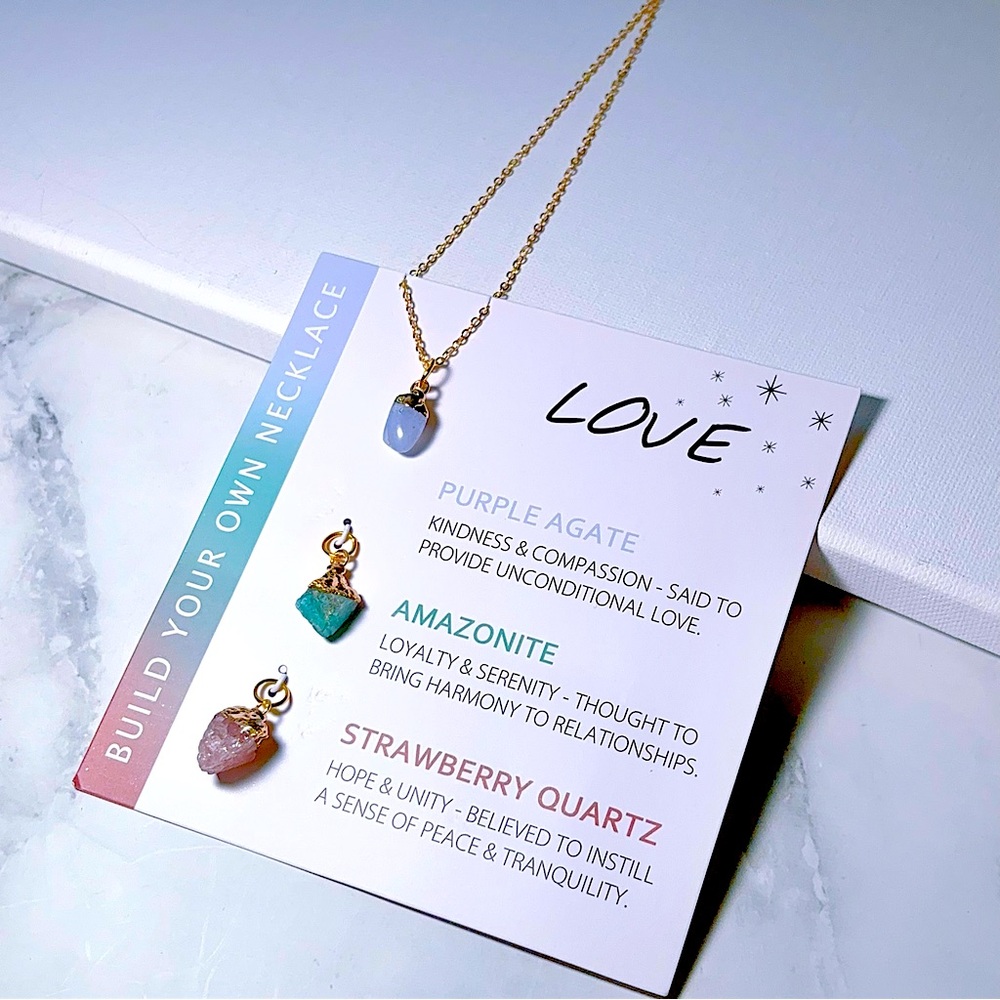 Interchangeable natural crystal necklaces
